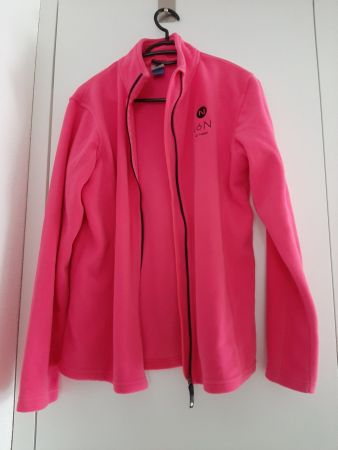 Fleece - Jacke Marke 46 N, knalliges pink, Grösse 176