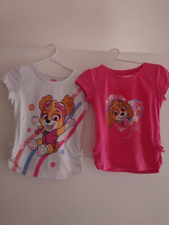2 Mädchen T-Shirts Skye "Paw Patrol" Grösse 110