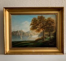 Landschaftsgemälde von R. Wolf