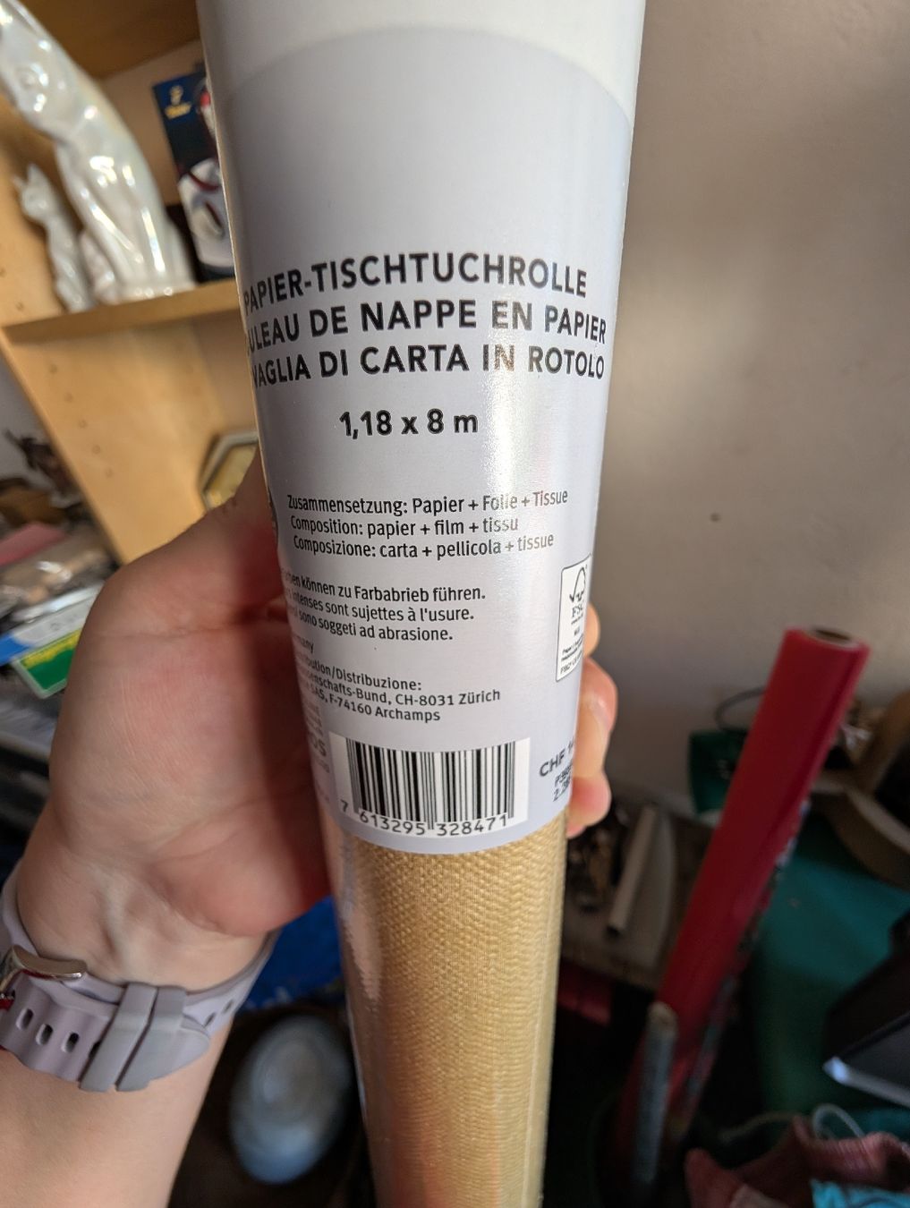 Carta: Papiertisch Rolle 1.18× 1m – Nuovo e nell'imballaggio originale da Bern venduto da berneroberlaenderin 1