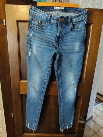 Zara Distressed Jeans - Size 38 - Great Condition!