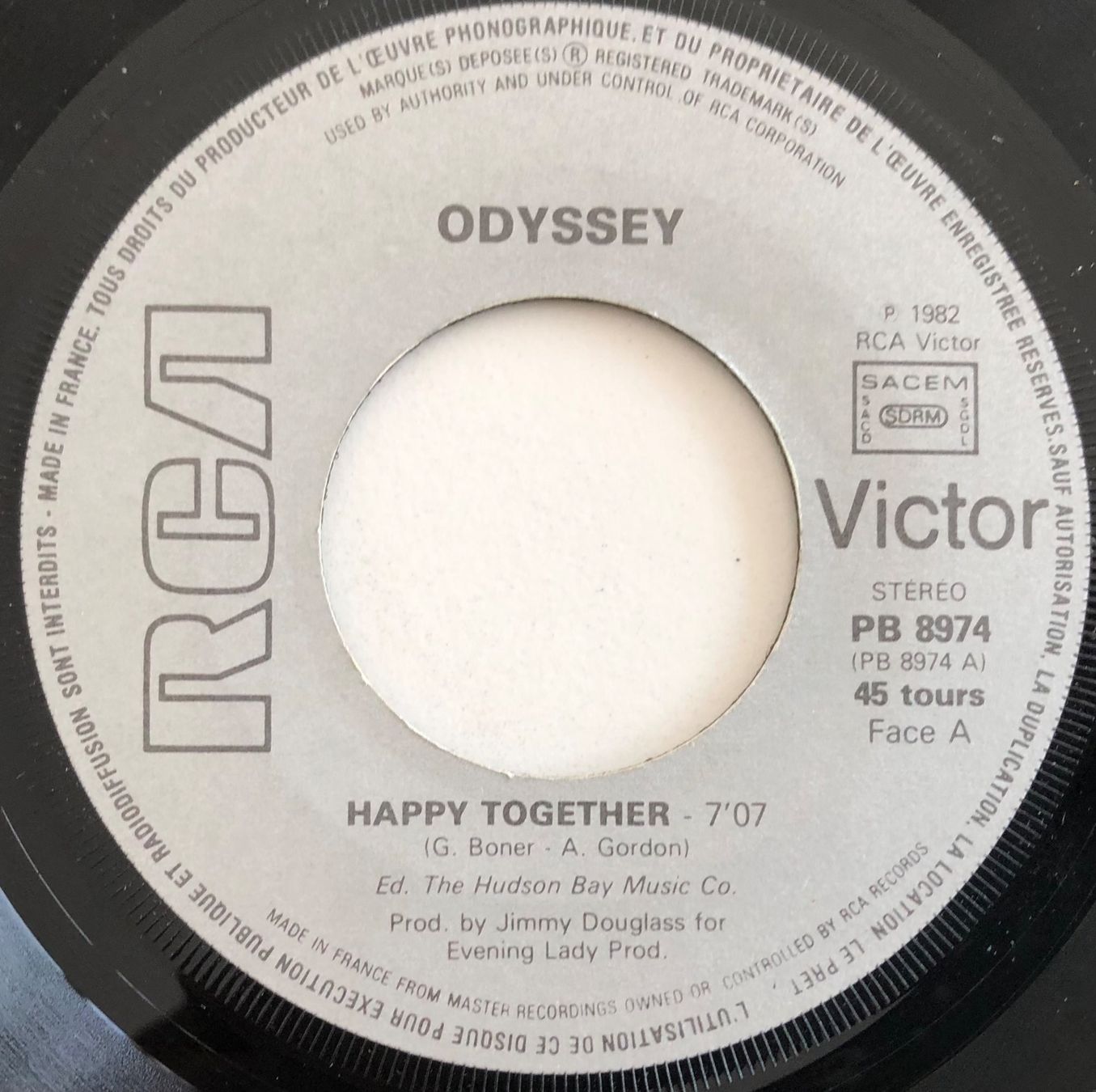 Dischi in vinile: ODYSSEY - HAPPY TOGETHER – Usato da Poliez-Pittet venduto da Newtown-Records 2