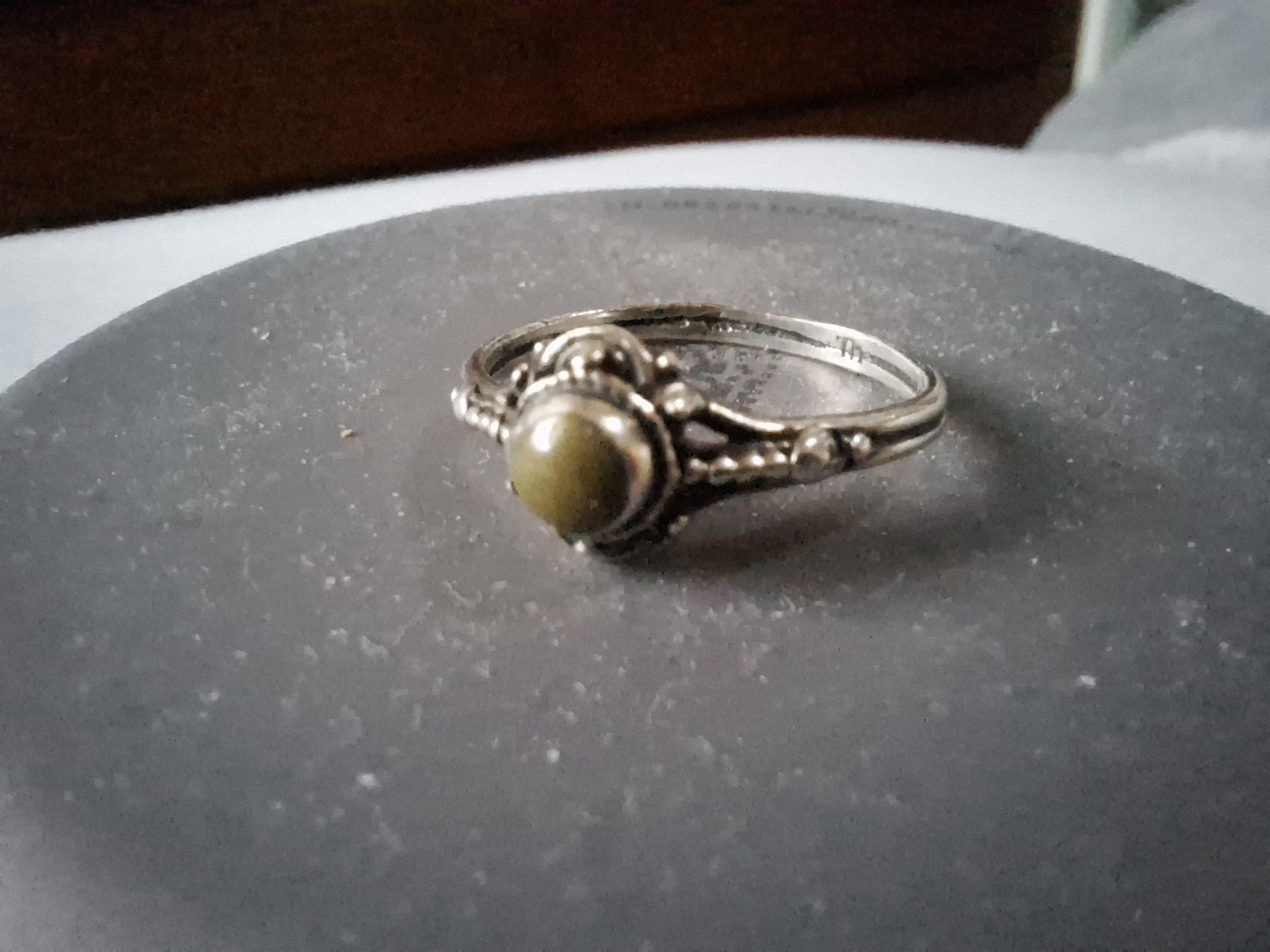 Anelli: Bague en argent ancienne pierre verte – Usato da Tannay venduto da v1n1p00h 3