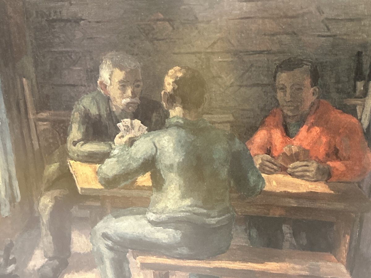 Foto & Immagini: signiert gerahmt Jassrunde – Usato da Glarus venduto da KunstWerkEr-LS87 2