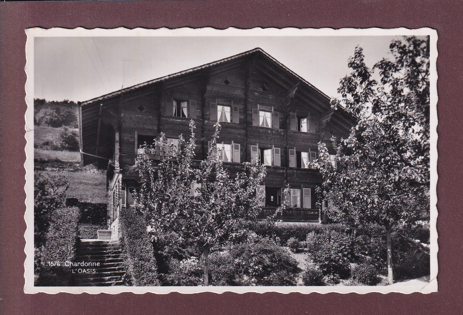 Cartoline postali: CHARDONNE - L'Oasis – Usato da Pully venduto da nicecards