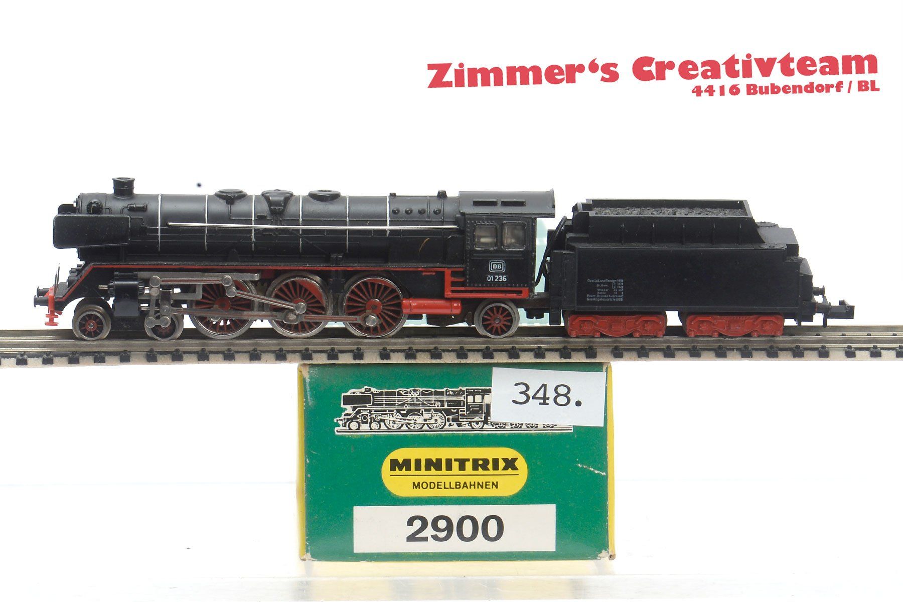 Trix Modelleisenbahnen: Minitrix Schlepptenderlok BR 01, 2900, OVP, Sp N – Gebraucht aus Bubendorf von zimmers_creativteam 1