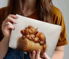 Nessesaire-Kosmetiktasche-Etui-Kulturbeutel-Hochland Kalb