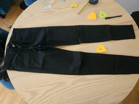 Benetton Skinny Pin-up Jeans schwarz W28 / Gr. 36
