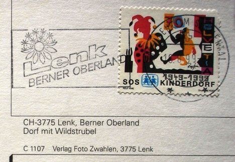 Cartoline postali: LENK Dorf mit Wildstrubel – Usato da Jona venduto da philajona 1