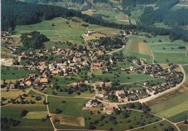 Beugst am Albis - Flugaufnahme-Farbkarte. 1986