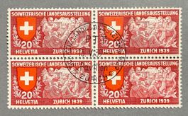 220  Viererblock Sonder Stp. Landi SBK 35.-