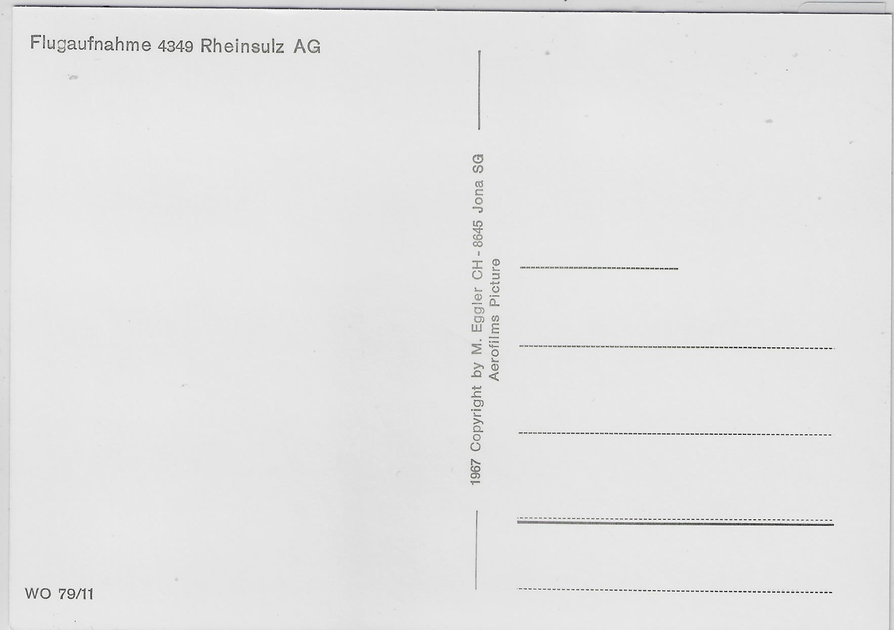 Cartoline postali: Flugaufnahme Rheinsulz AG – Usato da Ettingen venduto da Kartenplanet 1