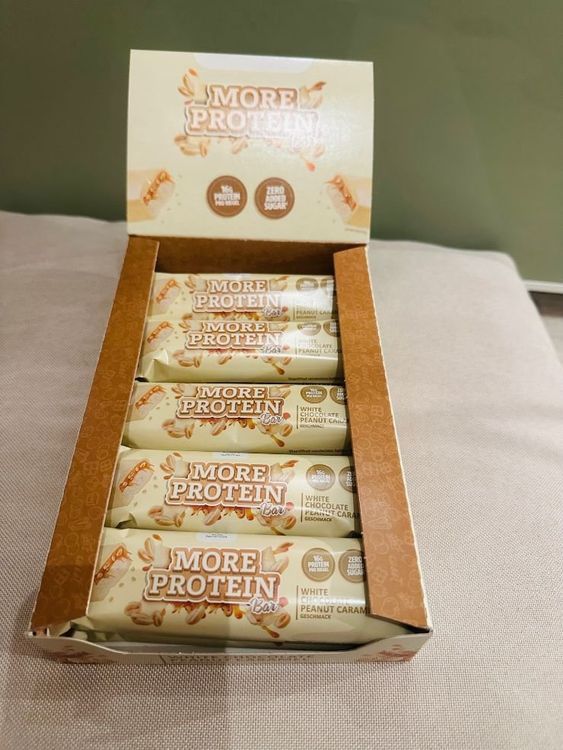 More Protein Riegel White Chocolate Peanut Caramel 10Stück (Neu und ...