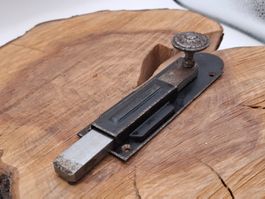 1 schöner antiker Stossriegel 15cm, Eisen (3977#TBS1)