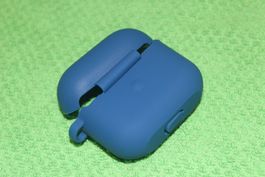 Blau Hülle für Airpods 3 Generation Silikon Kopfhörer