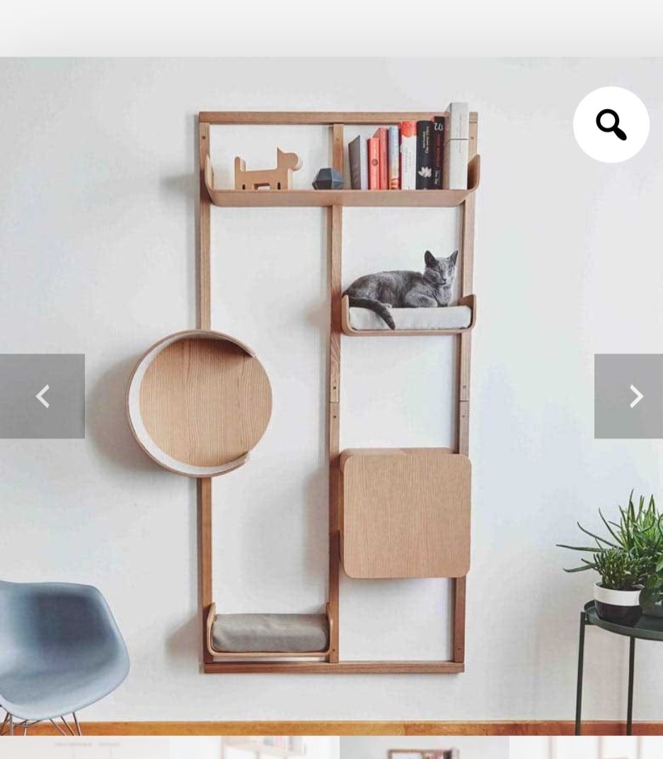 Tiragraffi: Arbre à chat design en bois artisanal – Nuovo (secondo la descrizione) da Genève venduto da Lucy_diamond 3