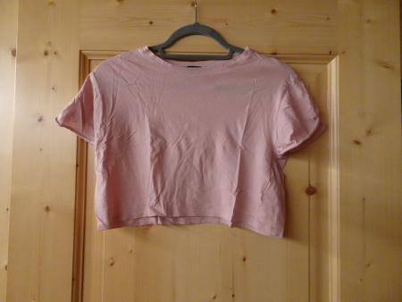 Uni rosa Crop Shirt von Tally Weijl Gr. S - 260246