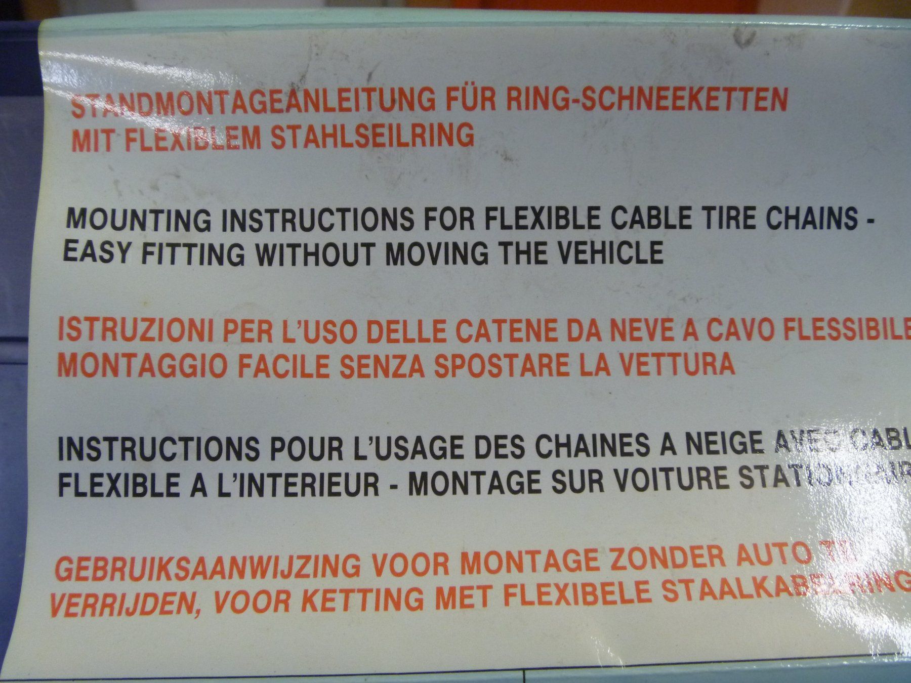 Catene da neve: Schneeketten Ringschneeketten – Nuovo (secondo la descrizione) da Rüti ZH venduto da baumchen 5