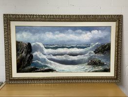Gemälde mit Seemotive, handsigniert, 147x 87cm, Top Zustand
