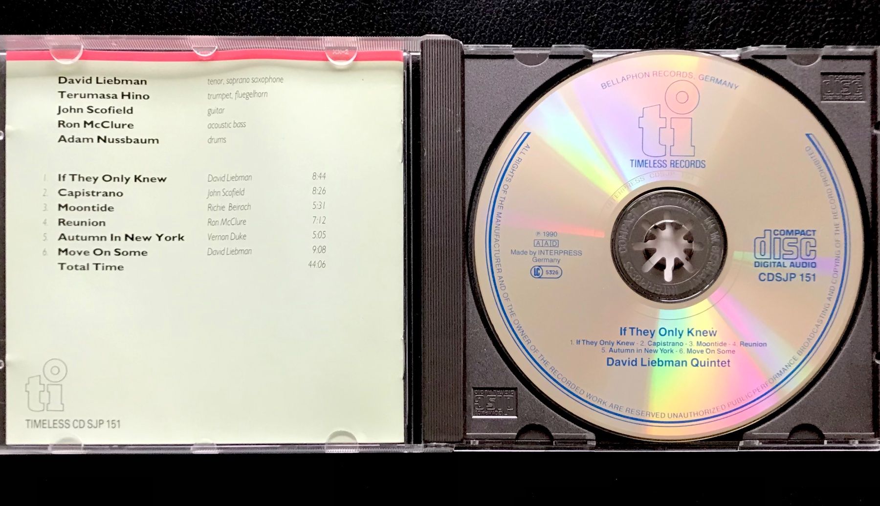 CD: CD David Liebman Quintet - If They Only Knew – Usato da Zürich venduto da tomakomai 2