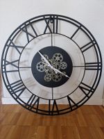 Grosse Industrie-Design Wanduhr (70cm Durchmesser)