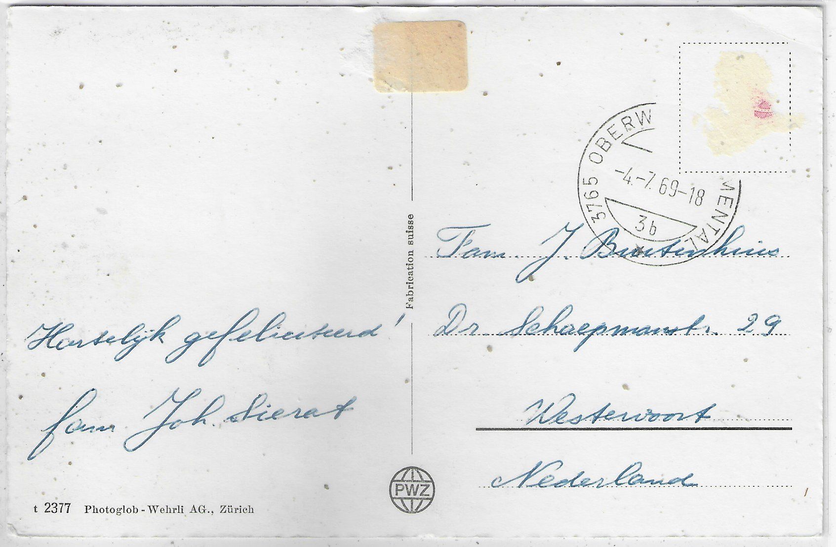 Cartoline postali: Am Wanderweg Rinderberg-Horneggli - Multiview – Usato da Ettingen venduto da Kartenplanet 1