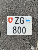Motorrad Kontrollschild ZG 800