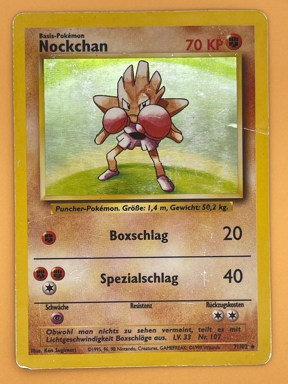 Nockchan 7/102 Holo Pokémon Base Set ab 1.- (Neu (gemäss Beschreibung ...
