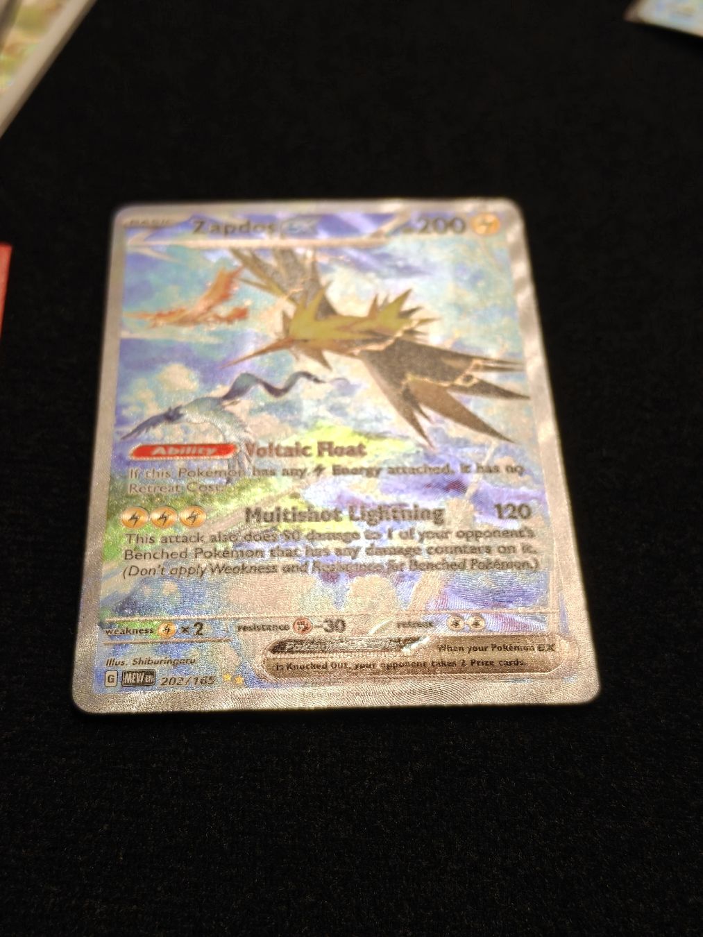 Pokémon Carte collezionabili: Zapdos ex 202/165 SAR – Nuovo (secondo la descrizione) da Schaffhausen venduto da Chingy_ 3