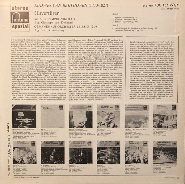 Dischi in vinile: Beethoven - Ouvertüren (LP, von Dohnanyi) – Usato da Grüningen venduto da azulamarillo_vinyl 1