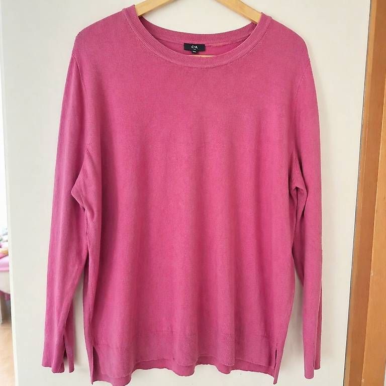 Pullover & Sweatshirts: C&A Feinstrickpullover pink Gr. XXL – Gebraucht aus Bern von DiLara2000
