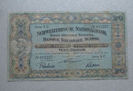 ++ 20 Franken 1. Januar 1918, selten
