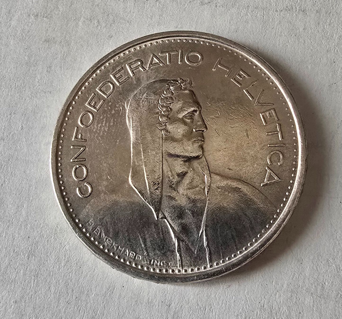 Toutes les monnaies: Fr. 5.00  Silbermünze 1966 – D'occasion à Ennetbürgen par 50shafali53 1