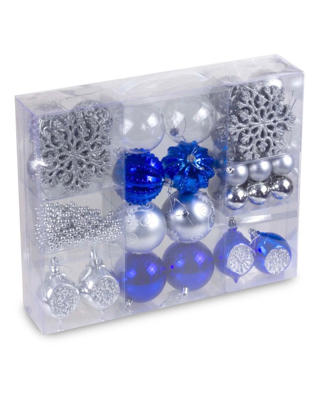 Tutte le decorazioni: AKTION Weihnachtskugeln 39-teiliges Set Blau/Silber – Nuovo e nell'imballaggio originale da Basel venduto da Seifehuesli 2