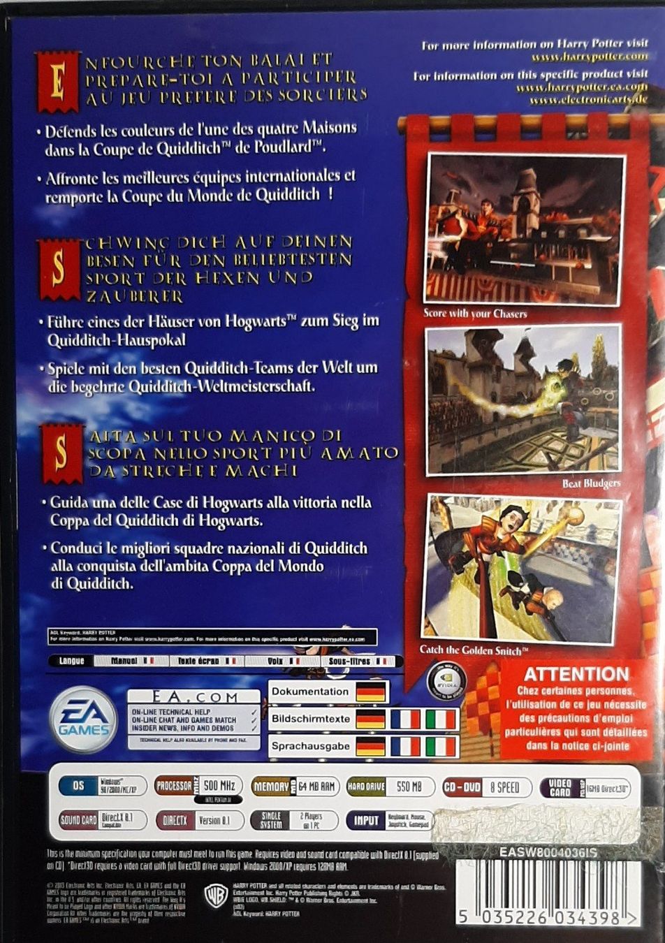 Jeux: Harry Potter World Cup PC CD-ROM – D'occasion à Inwil par embko 1