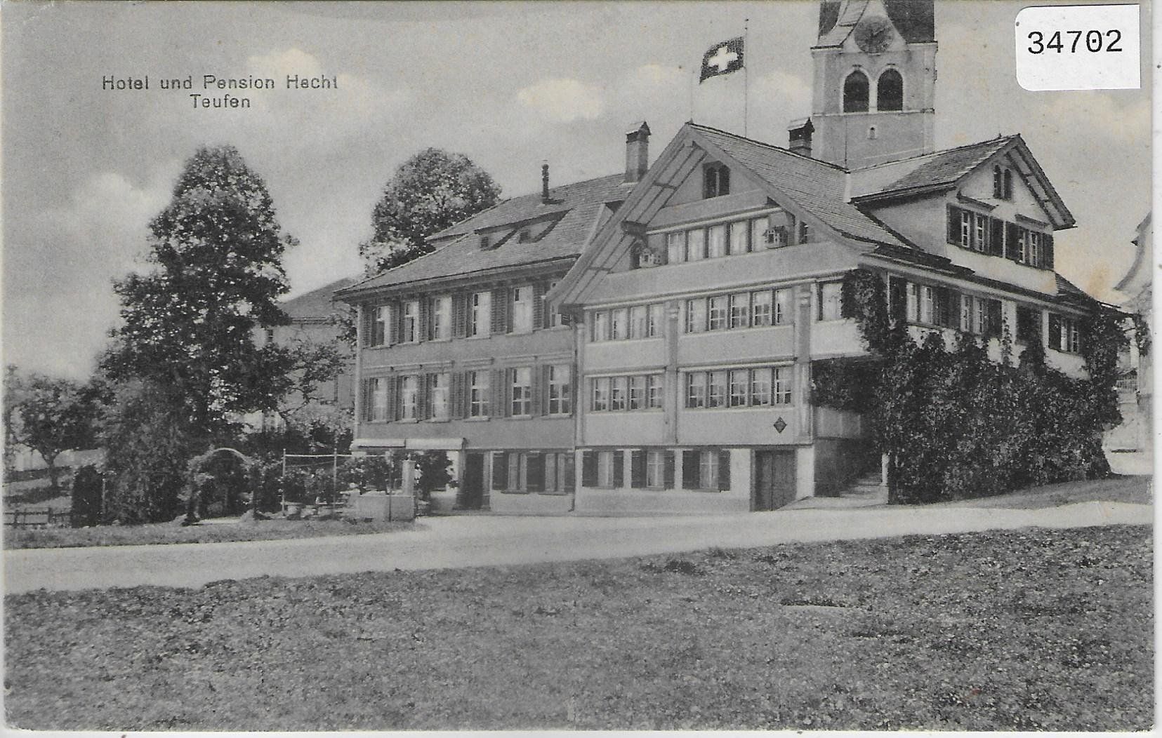 Cartoline postali: Hotel und Pension Hecht - Teufen – Usato da Ettingen venduto da Kartenplanet
