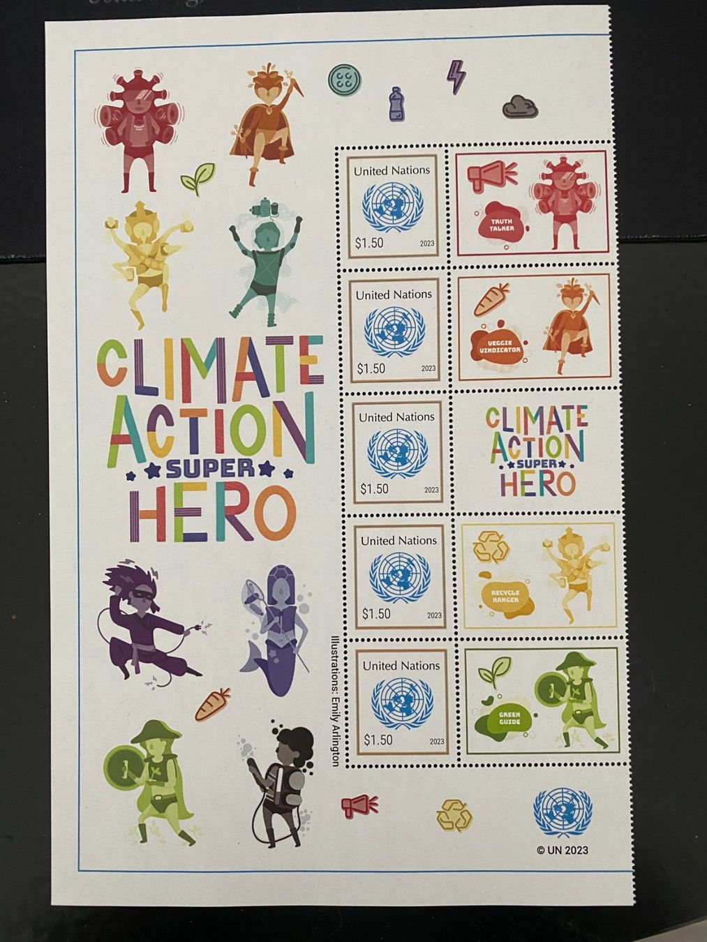 Tutti i francobolli: UNO ONU NY 2023 / Halbbogen Postfrisch ** – Nuovo e nell'imballaggio originale da Grand-Lancy venduto da Dany1973