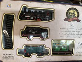 Klassische Spielzeug-Eisenbahn-Set