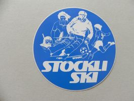 Abziehbild Kleber 40 Jahre alt Ski Marke Stöckli Ski Sport