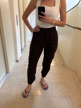 Pantalon cargo marron femme taille M bon état