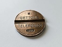 Jeton téléphonique italien vintage - gettone Telefonigo 7208