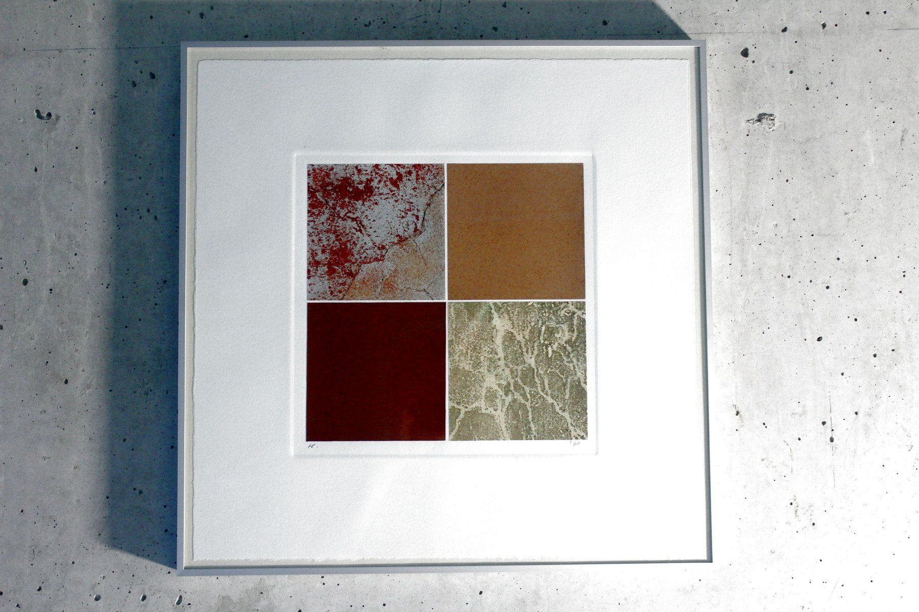 Tableaux: 4x Gemälde / Collage, ELEMENTE, signiert & gerahmt, 2008 – D'occasion à Bern par Vitaneuf 3