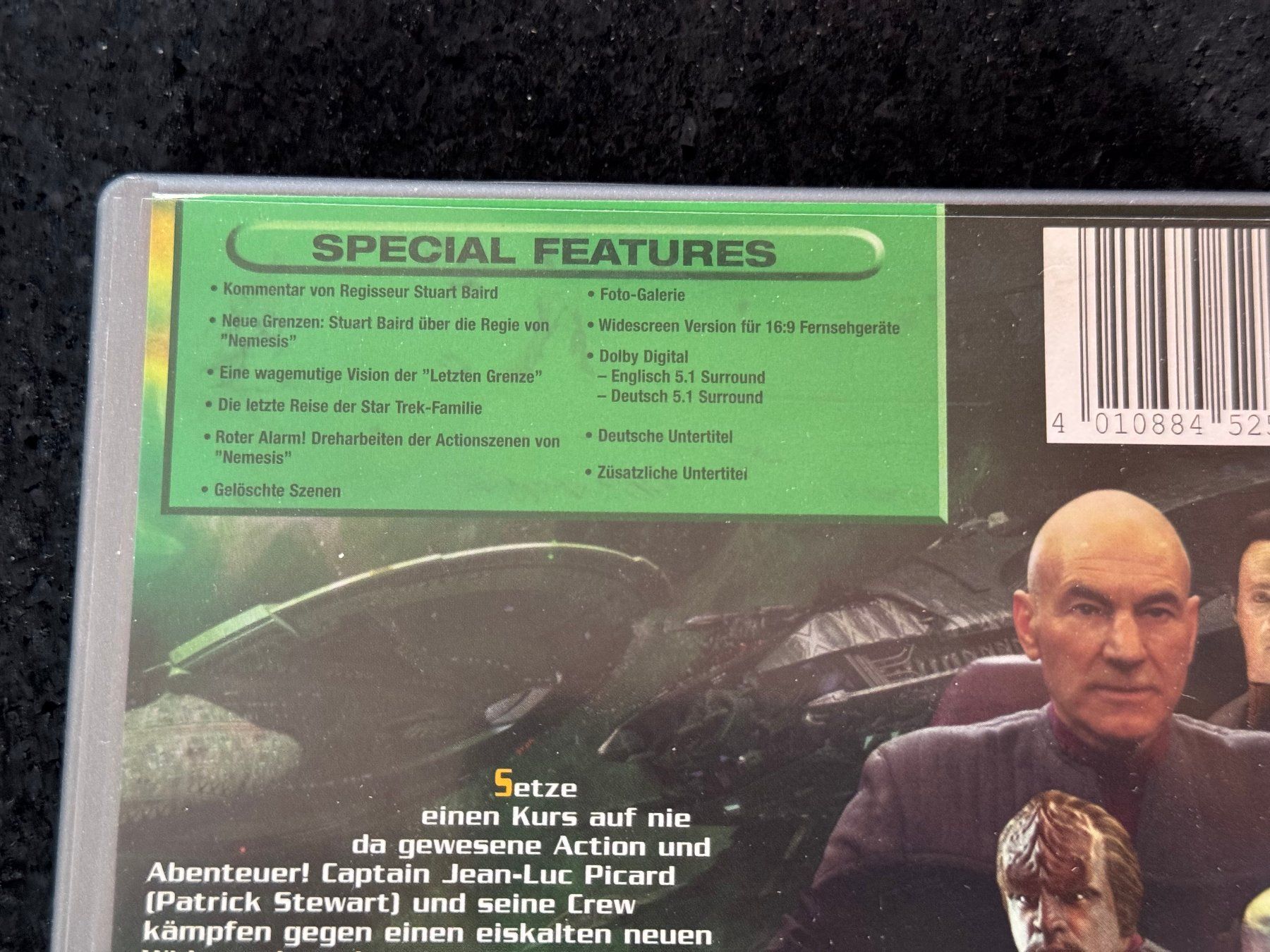 Tutti i DVDs: STAR TREK Nemesis DVD DE/EN widescreen collection – Usato da Fribourg venduto da tschjoly 2