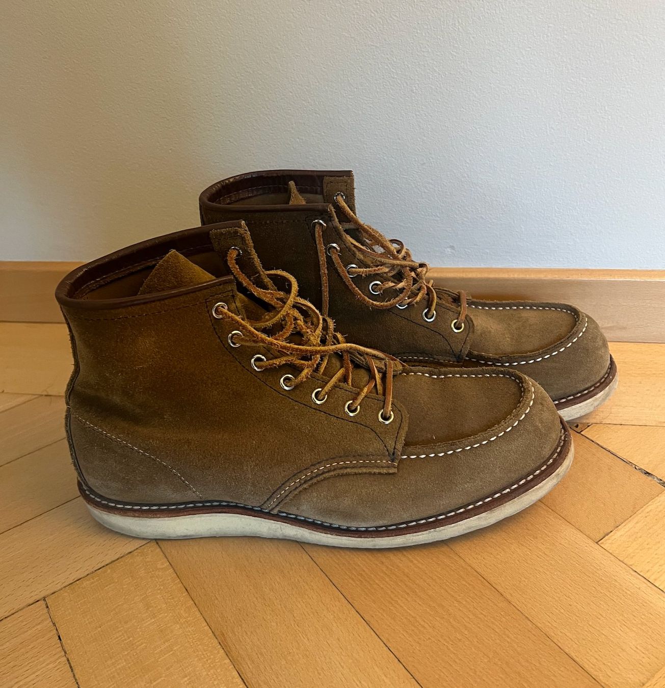 Red Wing Scarpe da uomo: Red Wing Herren-Moc Boot Rauleder – Usato da Zürich venduto da hakath 1