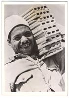 Fotografie Libyen, Libyscher Maurer mit 