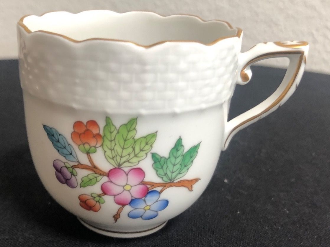 Tazze: Herend handbemalte Moccatasse – Usato da Basel venduto da citystore 1