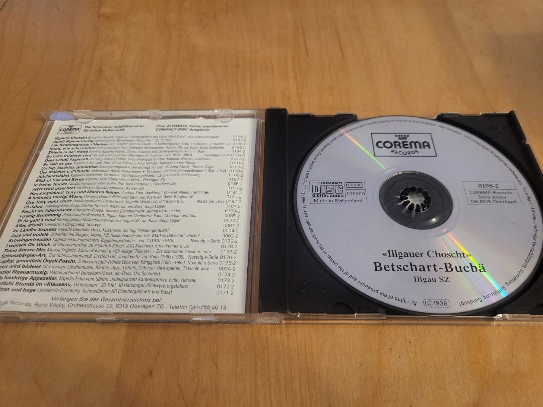 CDs: CD Betschart-Buebä "Illgauer Choscht" – Gebraucht aus Urnäsch von Rteppich 1