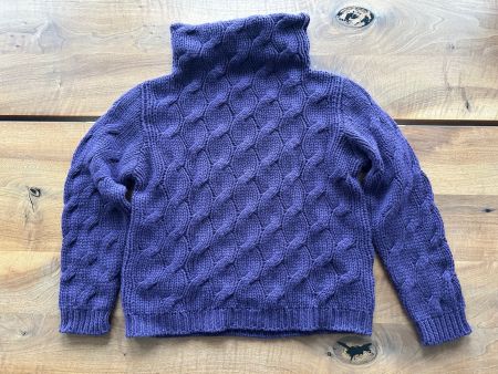 Original Cruciani Cashmere-Pullover, lila, Gr. 38, neu