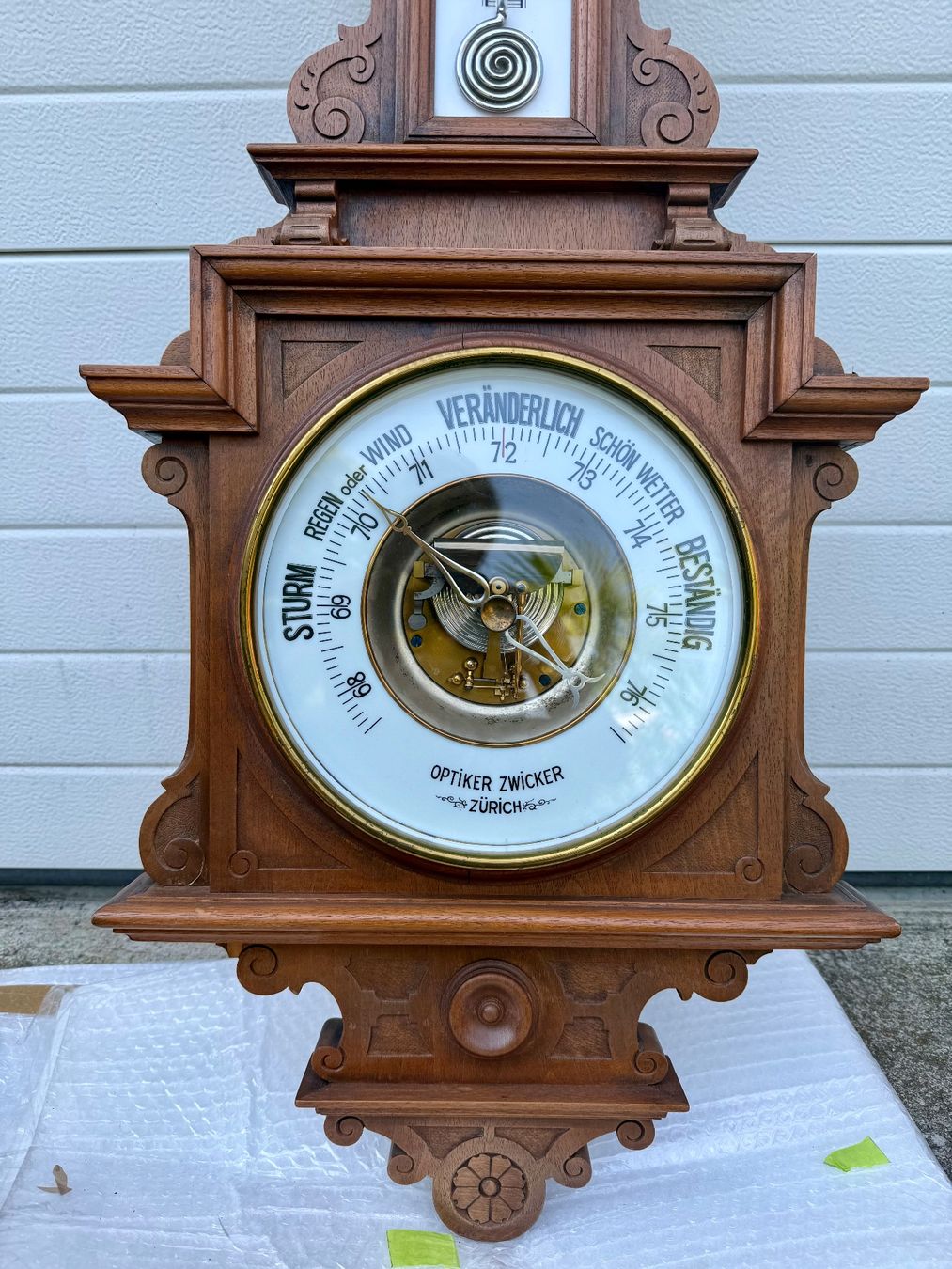 Sonstige antike Technik & Geräte: Barometer mit Thermometer alt – Gebraucht aus Mogelsberg von Zades 3