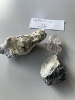 3 Mineralien aus der Schweiz alte Sammlung 